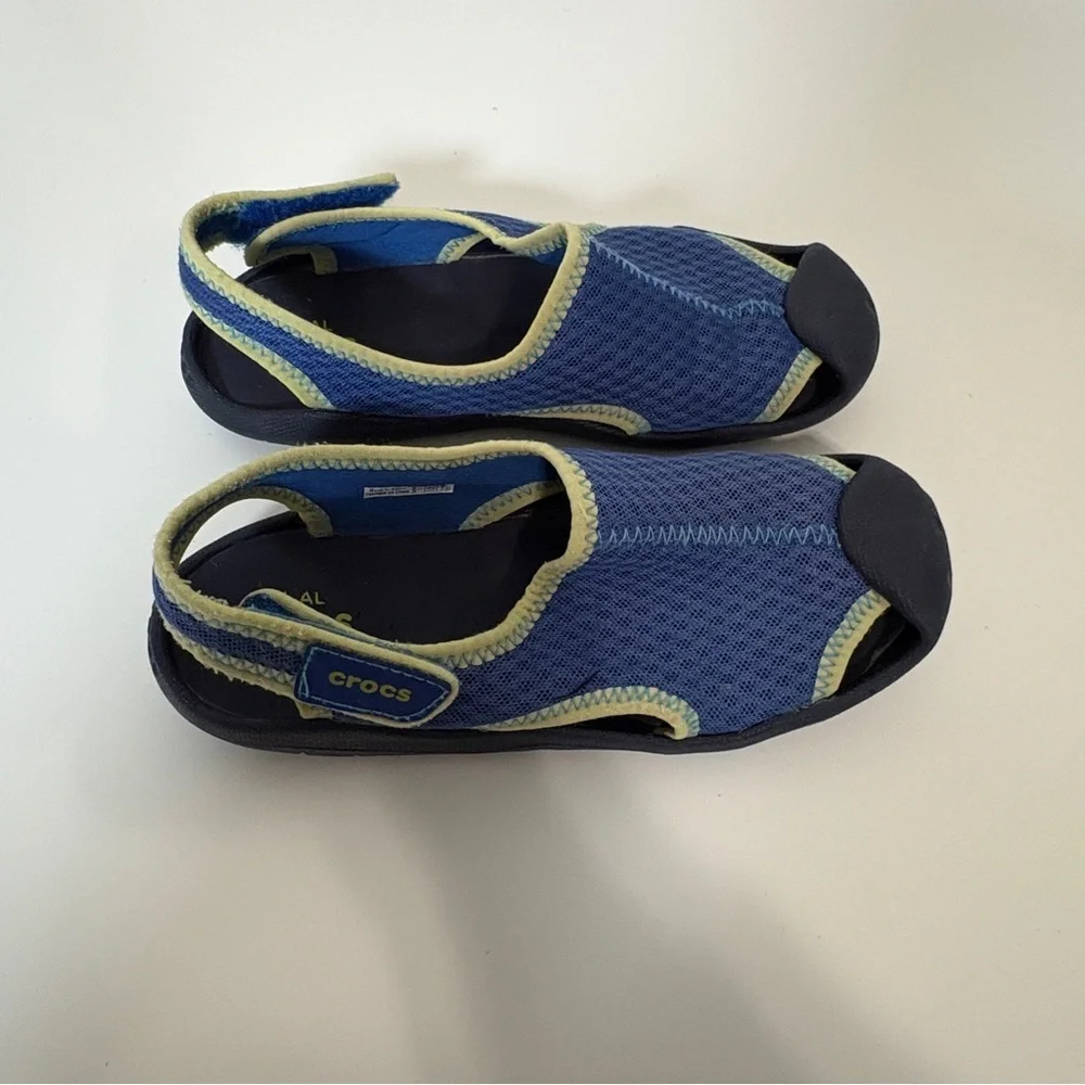 Crocs Blue Swiftwater Youth Sandals